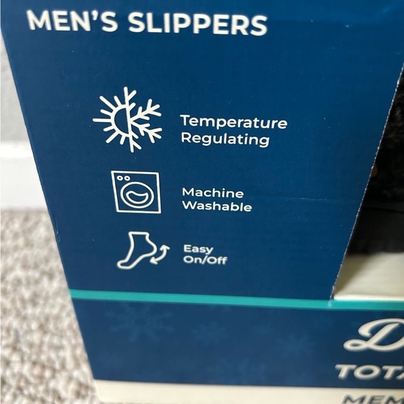 New Men’s Dearfoam slippers size XL 13-14 - Picture 2 of 4